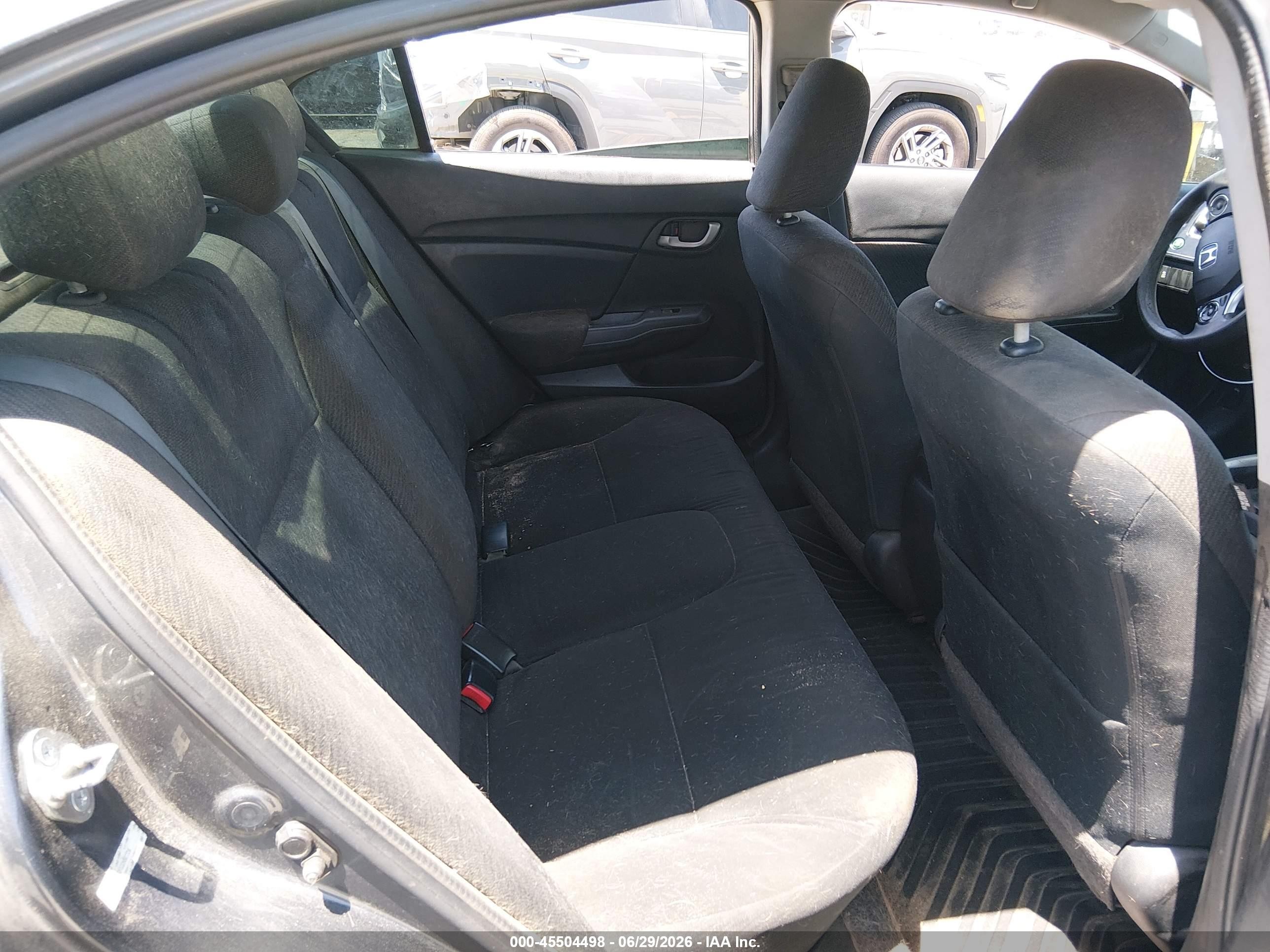 2013 Honda Civic Lx Gray vin: 2HGFB2F53DH507724
