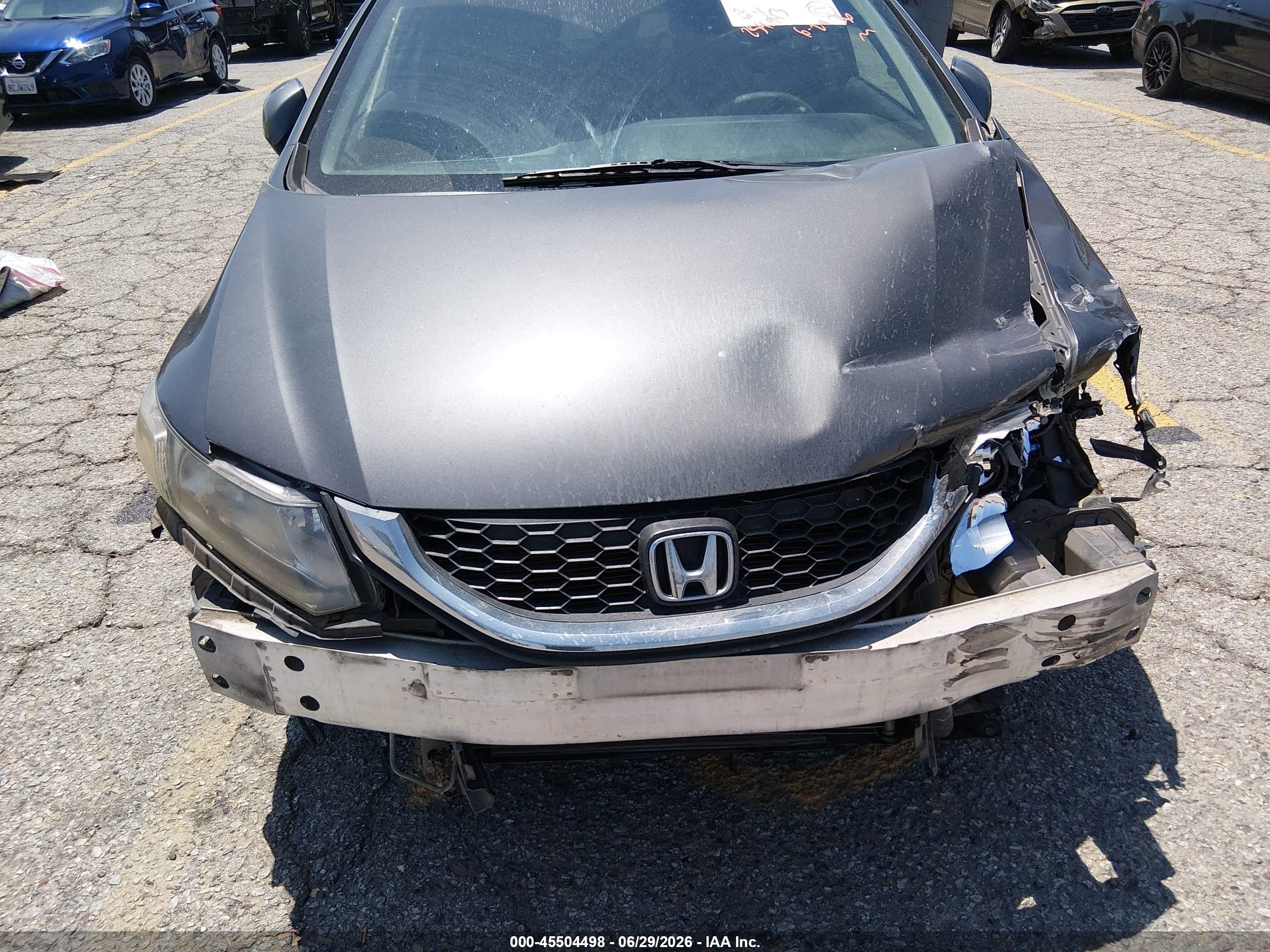 2013 Honda Civic Lx Gray vin: 2HGFB2F53DH507724