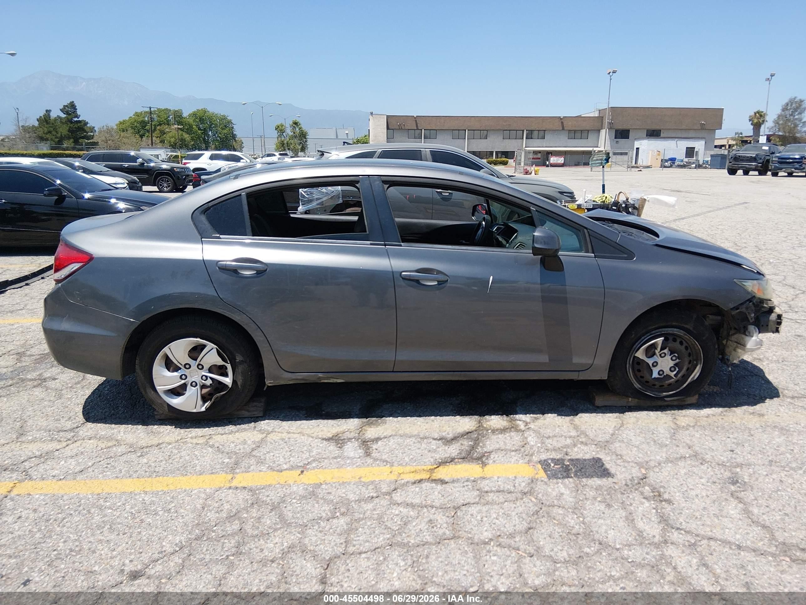2013 Honda Civic Lx Gray vin: 2HGFB2F53DH507724