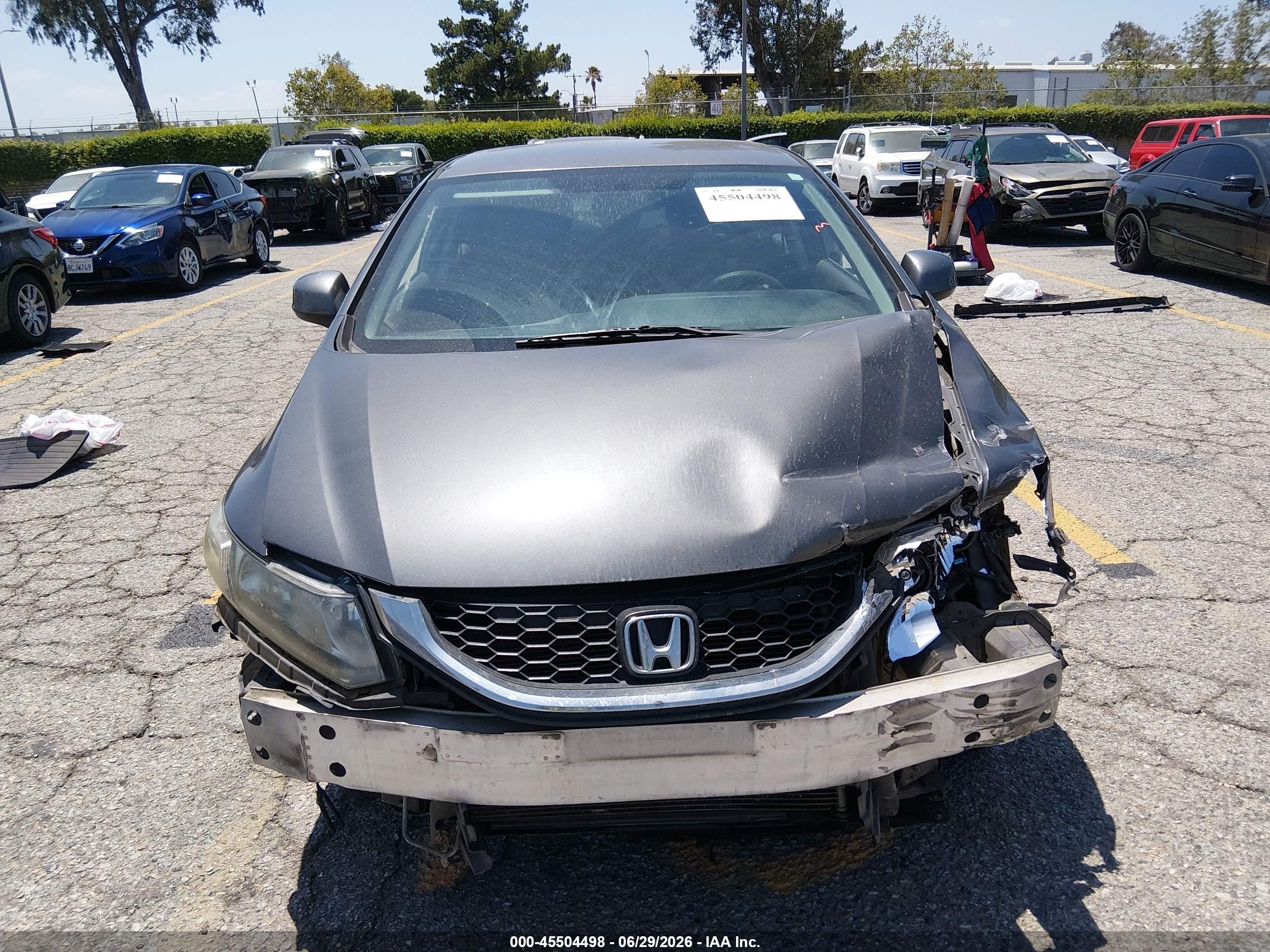 2013 Honda Civic Lx Gray vin: 2HGFB2F53DH507724
