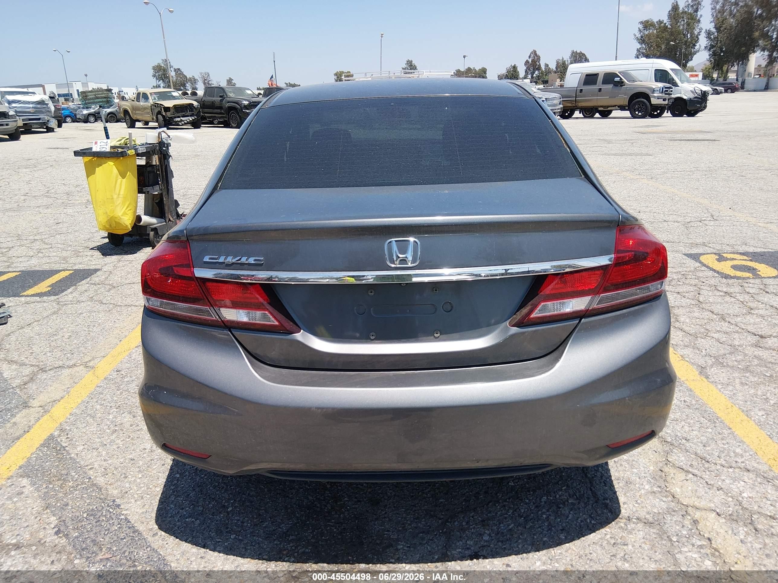 2013 Honda Civic Lx Gray vin: 2HGFB2F53DH507724