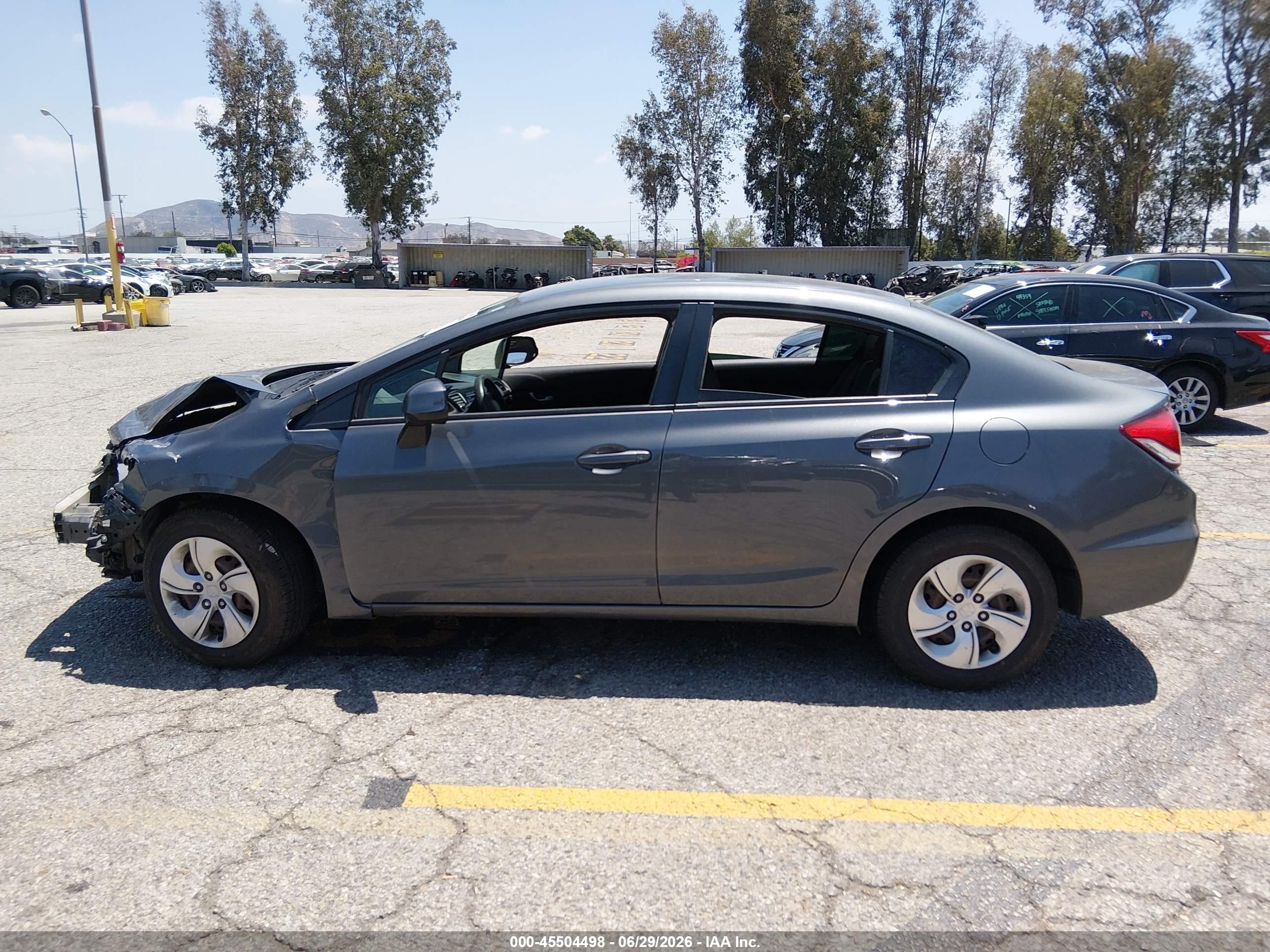 2013 Honda Civic Lx Gray vin: 2HGFB2F53DH507724