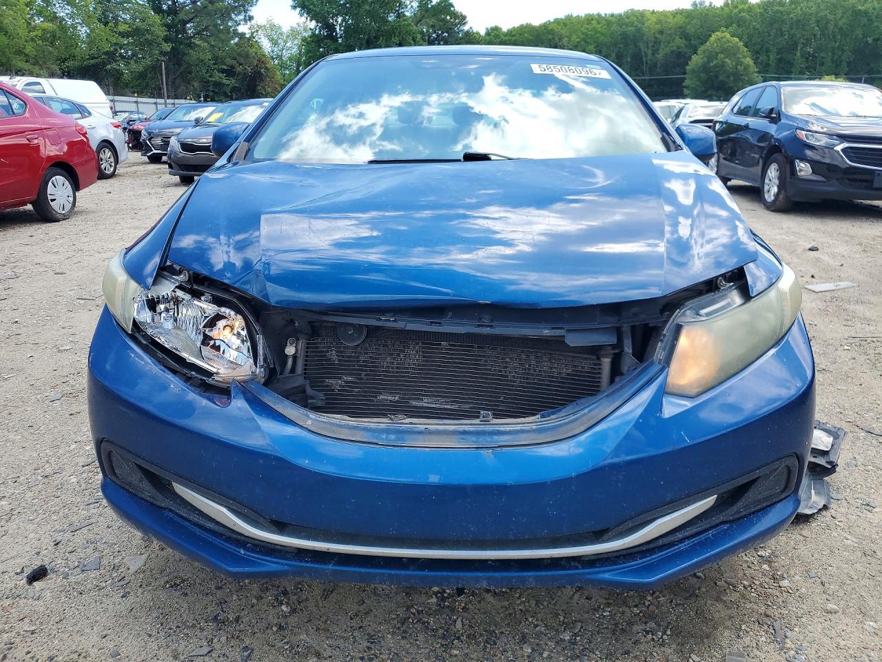 2013 Honda Civic Lx Blue vin: 2HGFB2F53DH510607