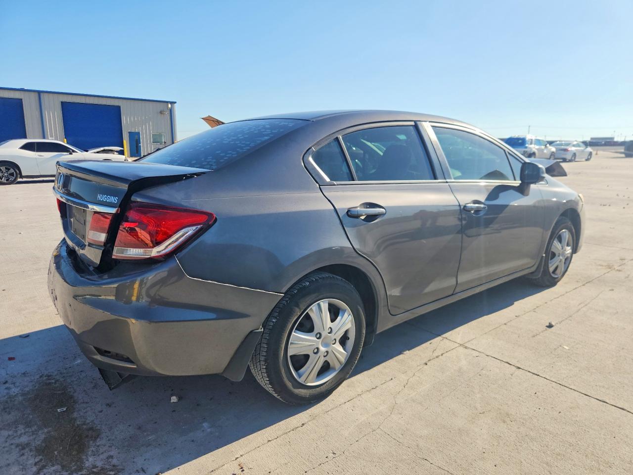 2013 Honda Civic Lx Gray vin: 2HGFB2F53DH516875