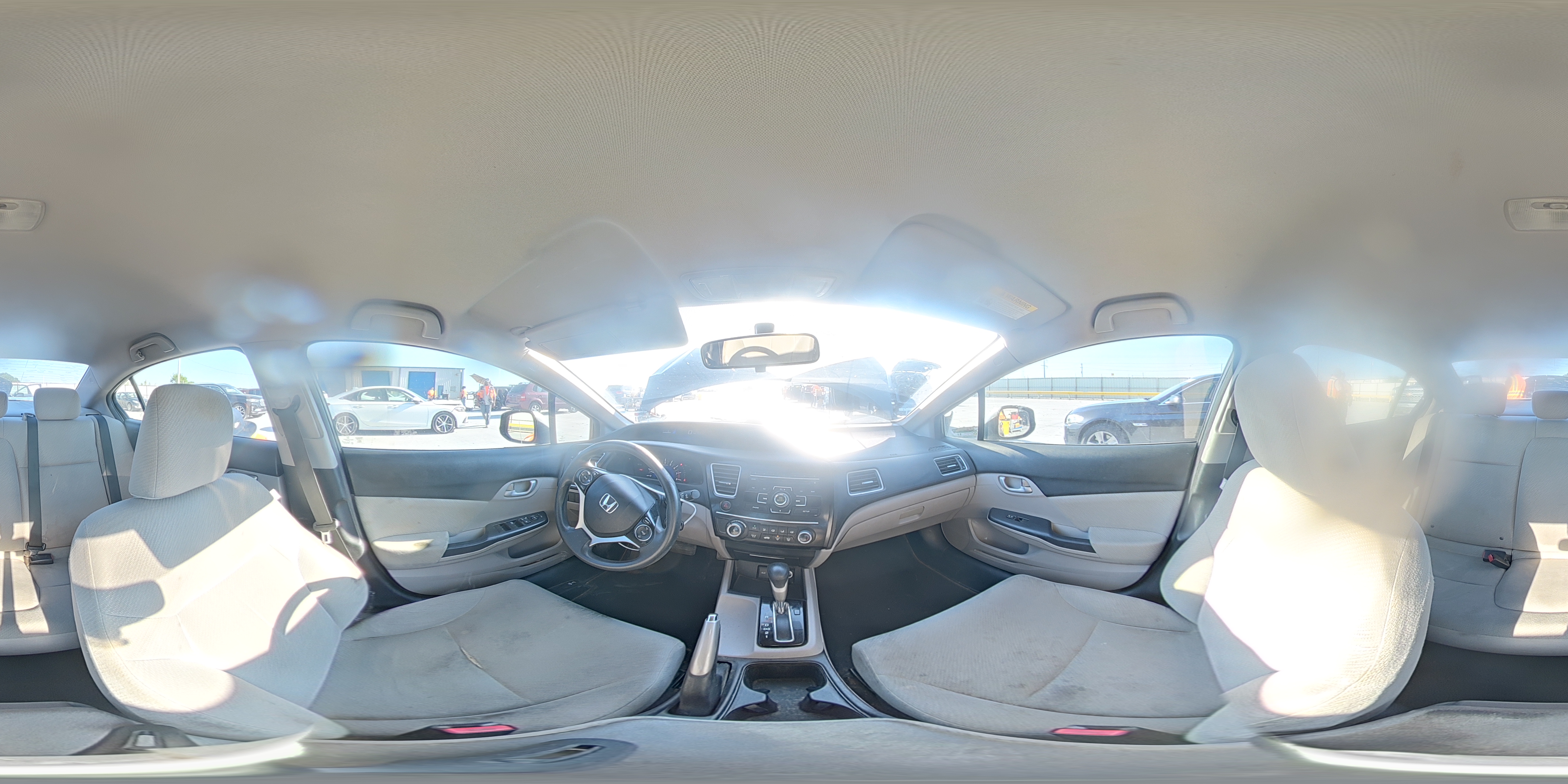 2013 Honda Civic Lx Gray vin: 2HGFB2F53DH516875
