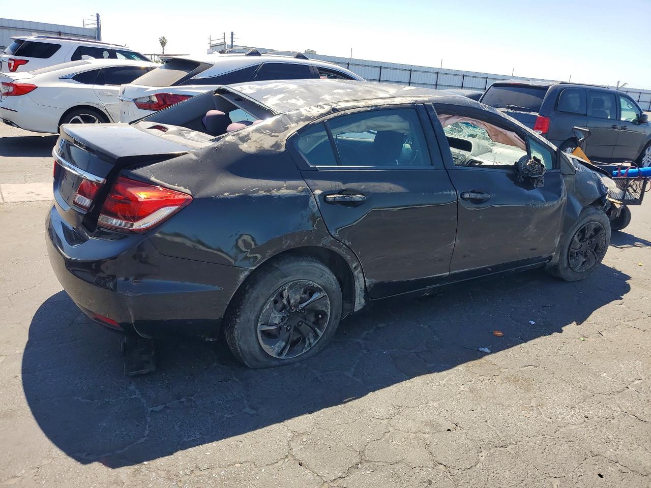2013 Honda Civic Lx Black vin: 2HGFB2F53DH518240