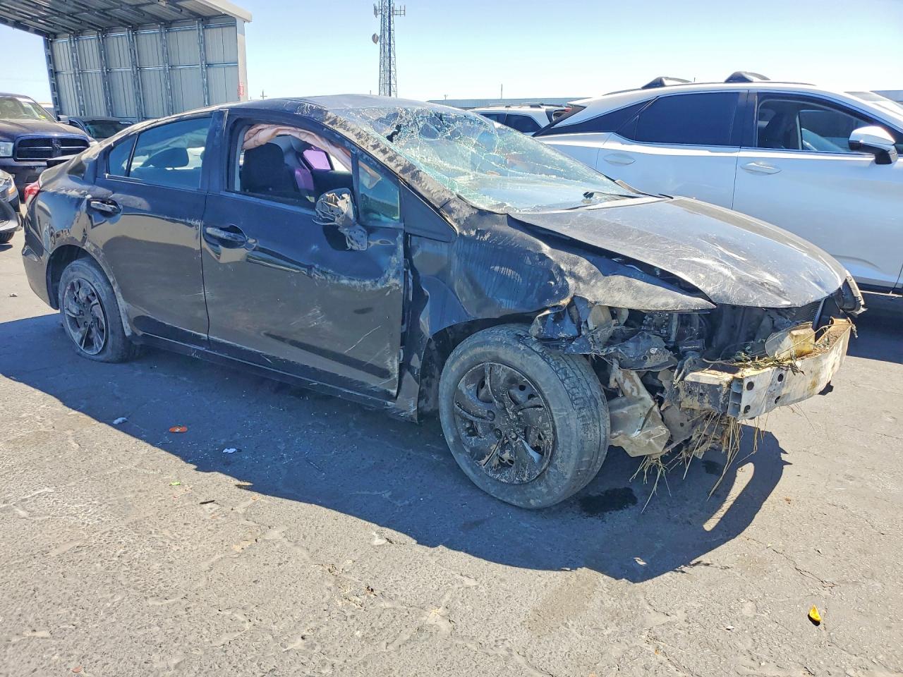2013 Honda Civic Lx Black vin: 2HGFB2F53DH518240