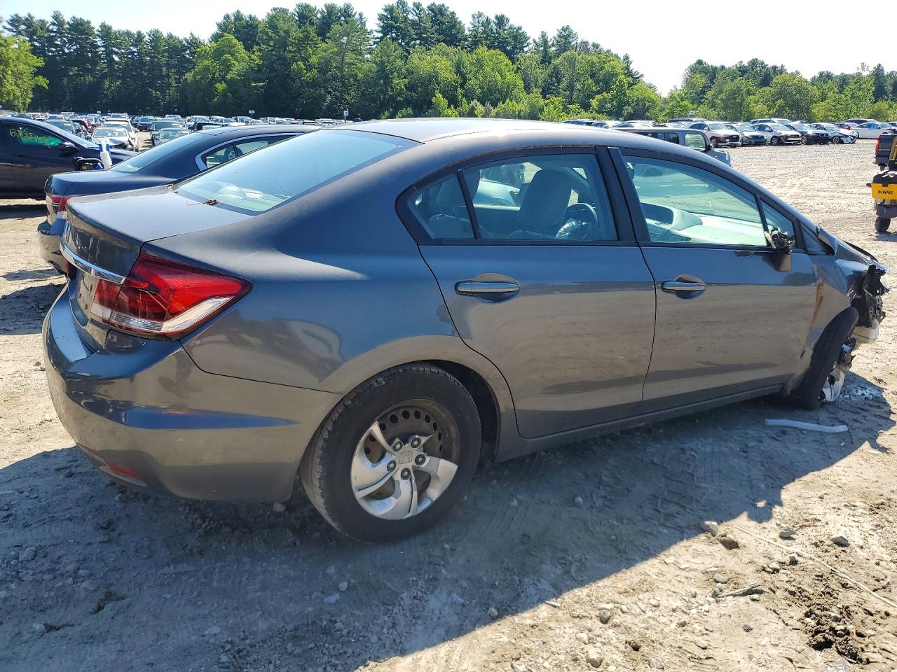 2013 Honda Civic Lx Gray vin: 2HGFB2F53DH519565