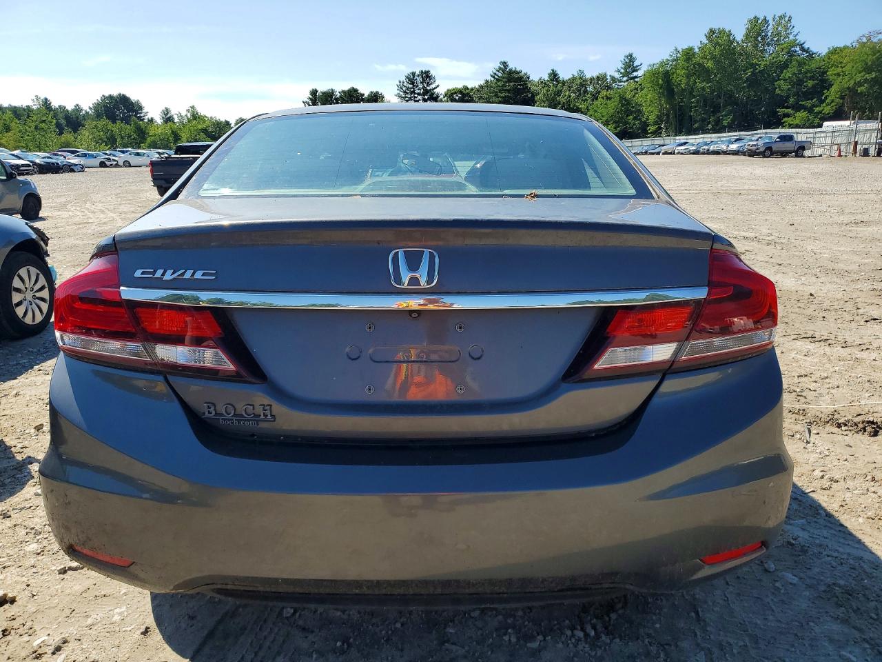 2013 Honda Civic Lx Gray vin: 2HGFB2F53DH519565