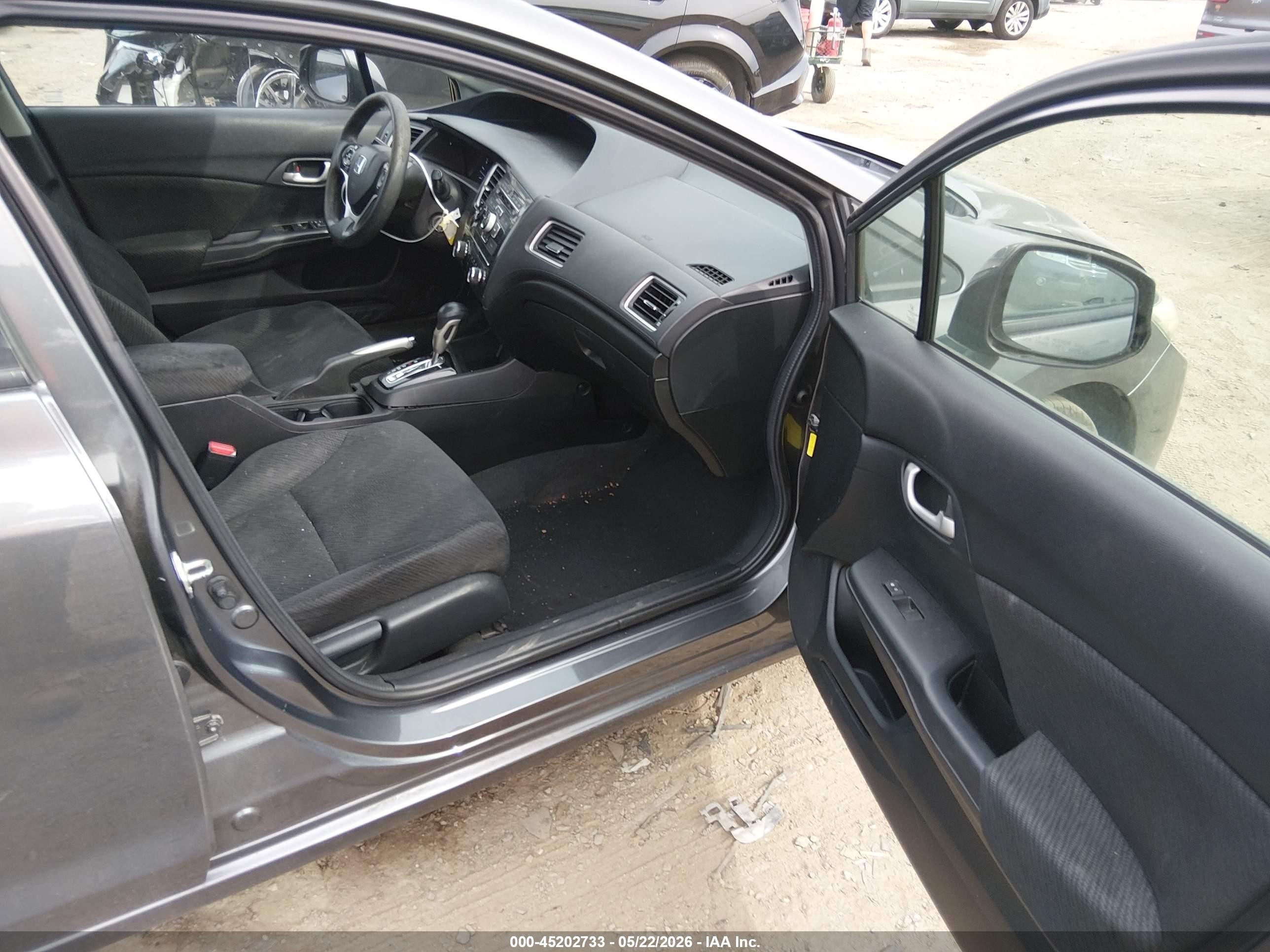 2013 Honda Civic Lx Gray vin: 2HGFB2F53DH523261