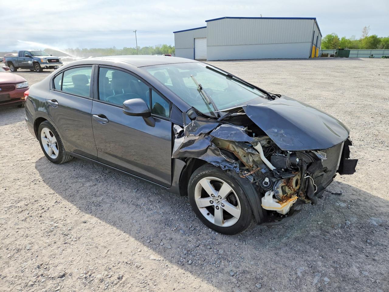 2013 Honda Civic Lx Charcoal vin: 2HGFB2F53DH535247