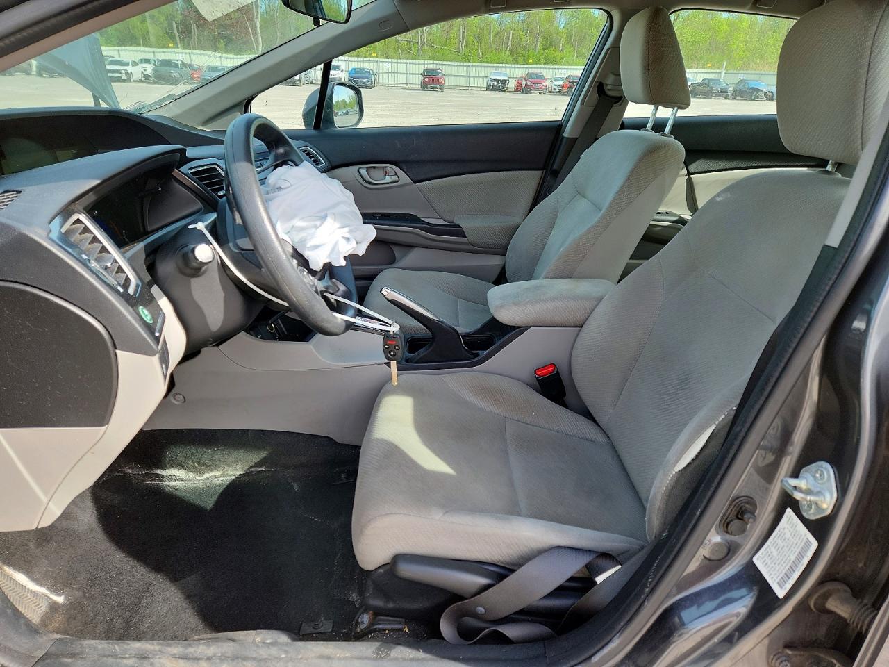 2013 Honda Civic Lx Charcoal vin: 2HGFB2F53DH535247