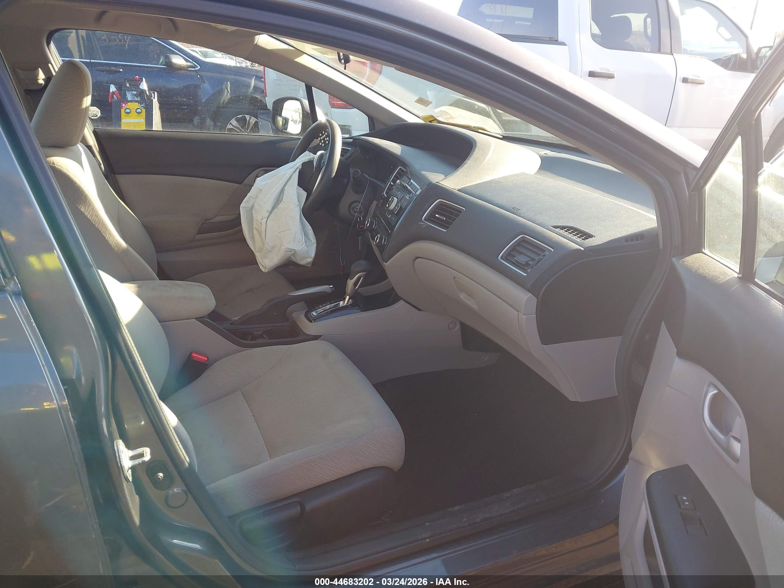 2013 Honda Civic Lx Gray vin: 2HGFB2F53DH544417
