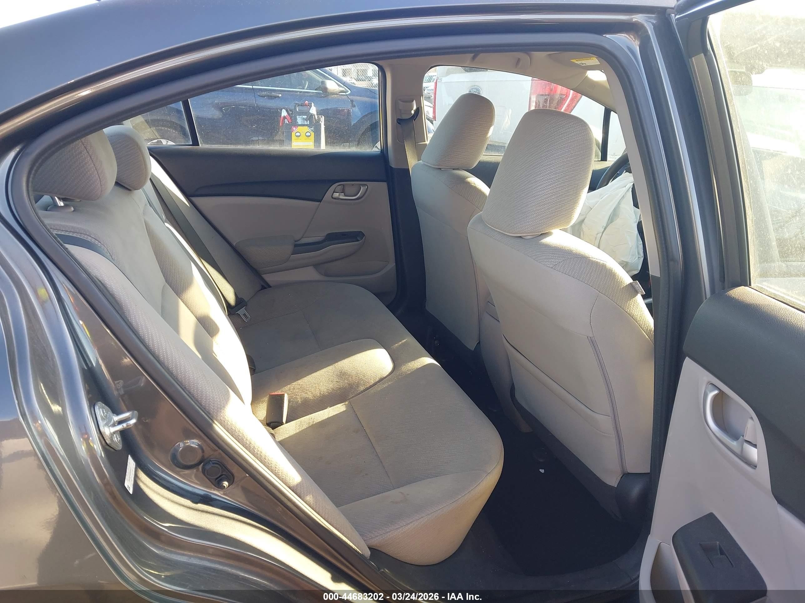 2013 Honda Civic Lx Gray vin: 2HGFB2F53DH544417