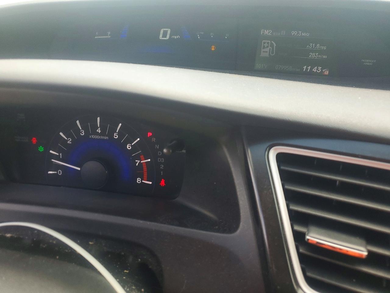 2013 Honda Civic Lx Серебряный vin: 2HGFB2F53DH551285