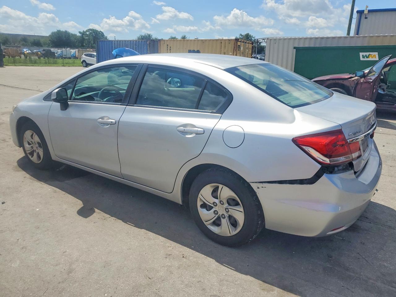 2013 Honda Civic Lx Серебряный vin: 2HGFB2F53DH551285