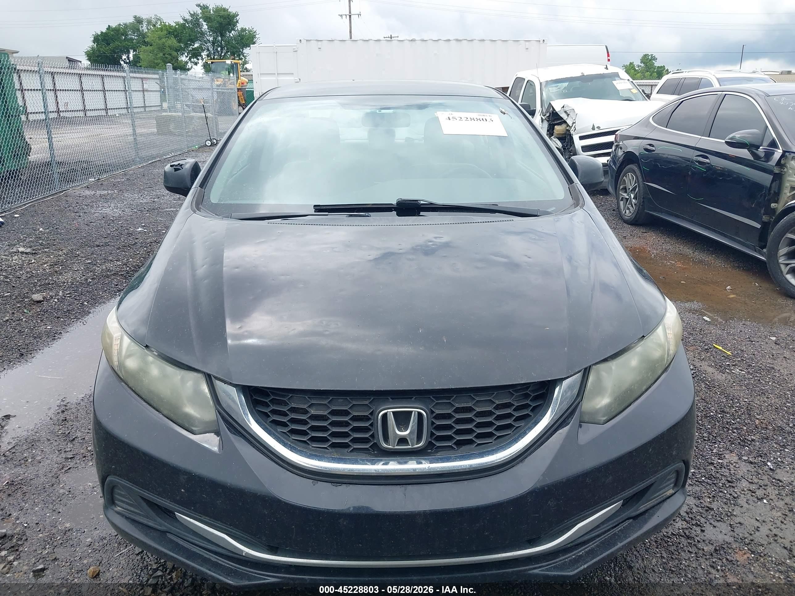 2013 Honda Civic Lx Black vin: 2HGFB2F53DH554901