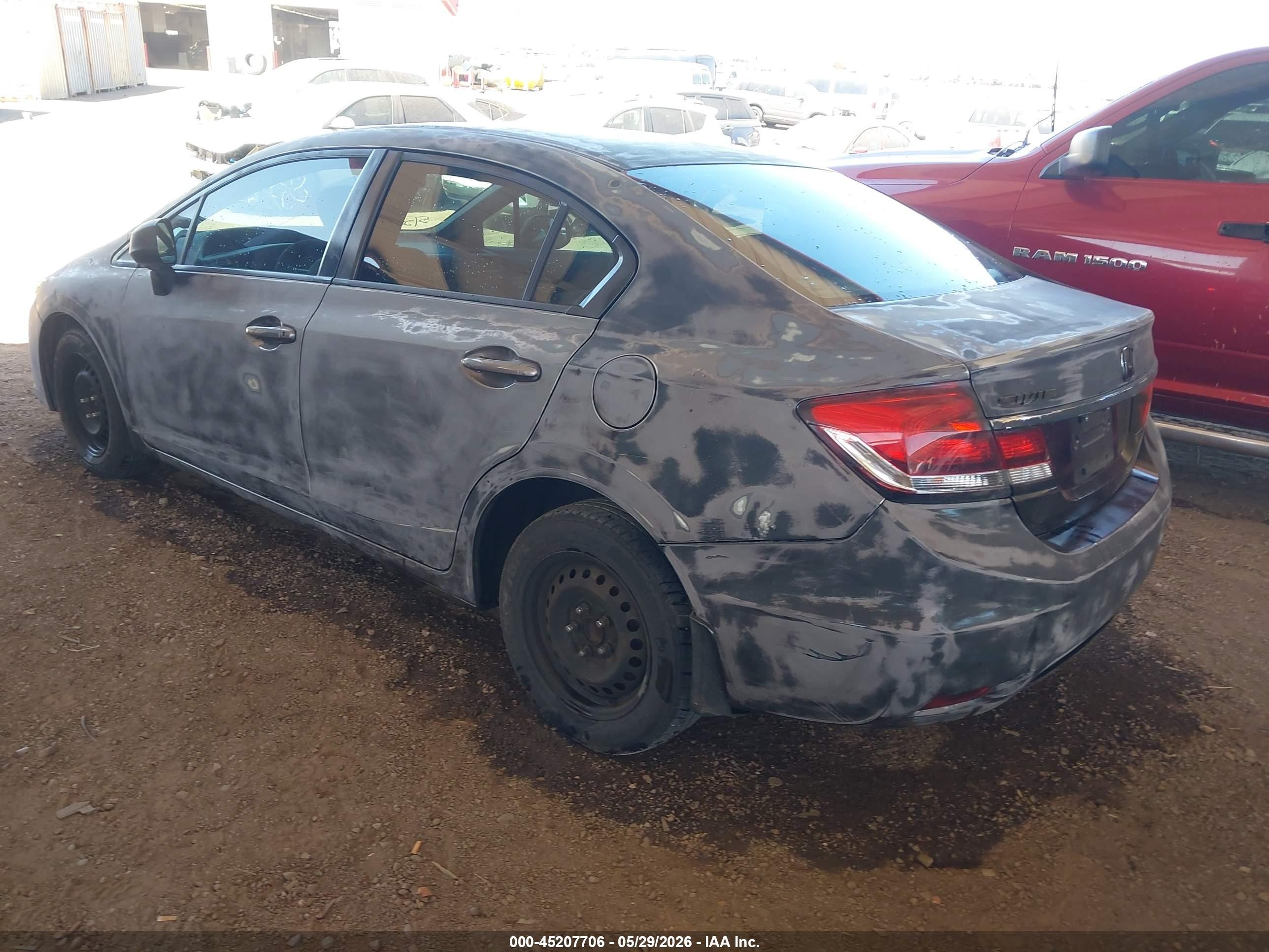 2013 Honda Civic Lx Silver vin: 2HGFB2F53DH556129