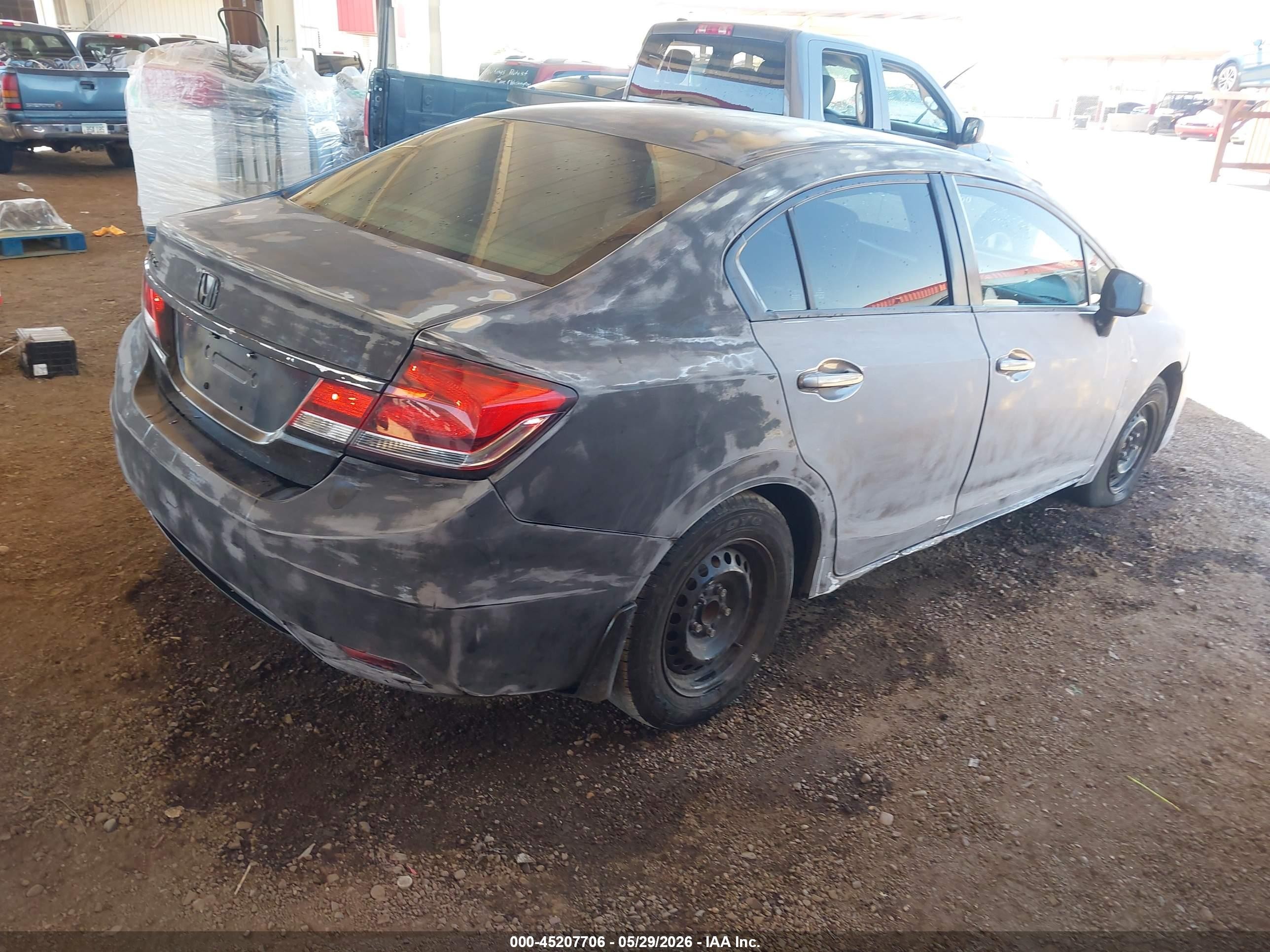 2013 Honda Civic Lx Silver vin: 2HGFB2F53DH556129