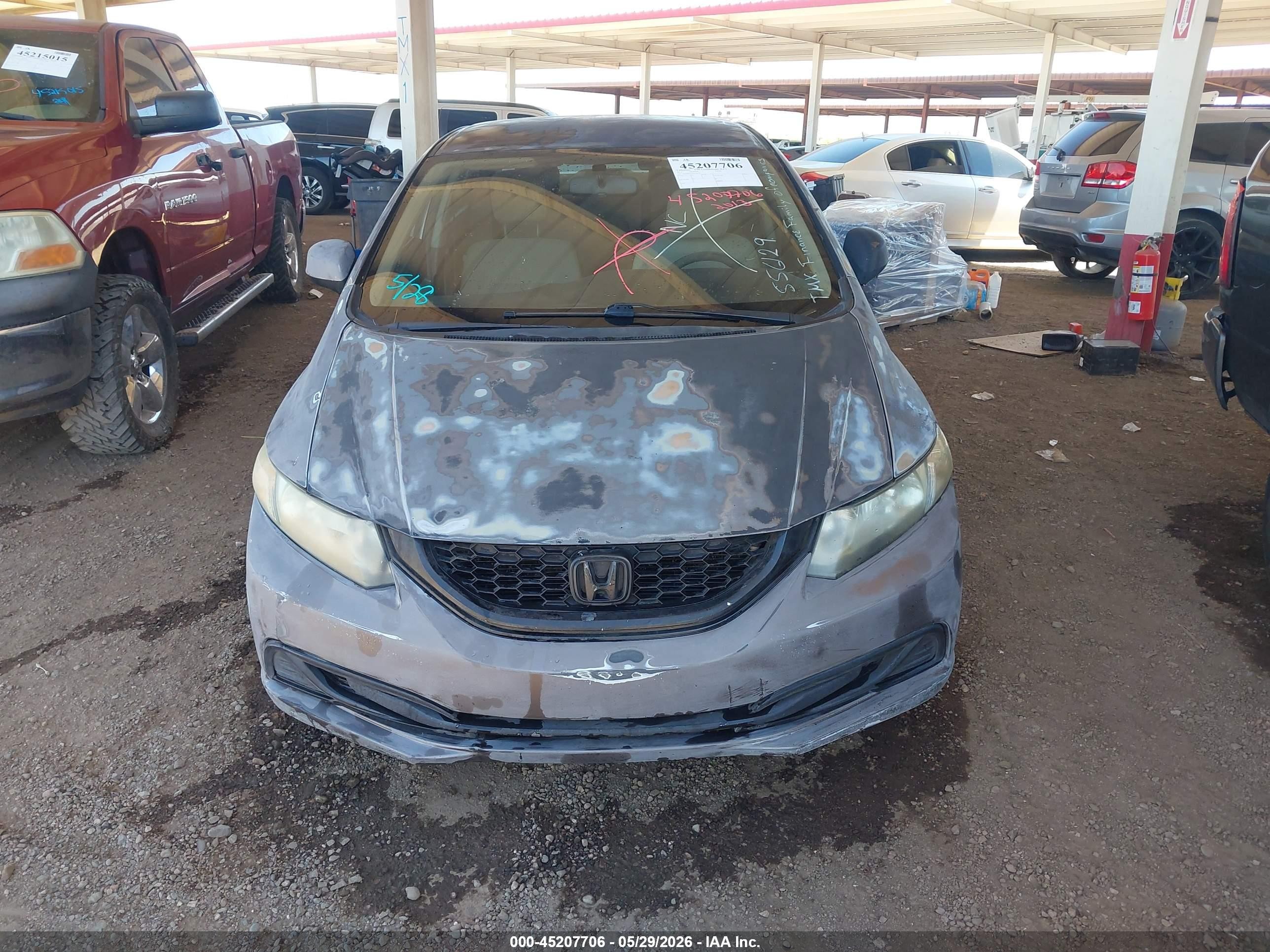 2013 Honda Civic Lx Silver vin: 2HGFB2F53DH556129