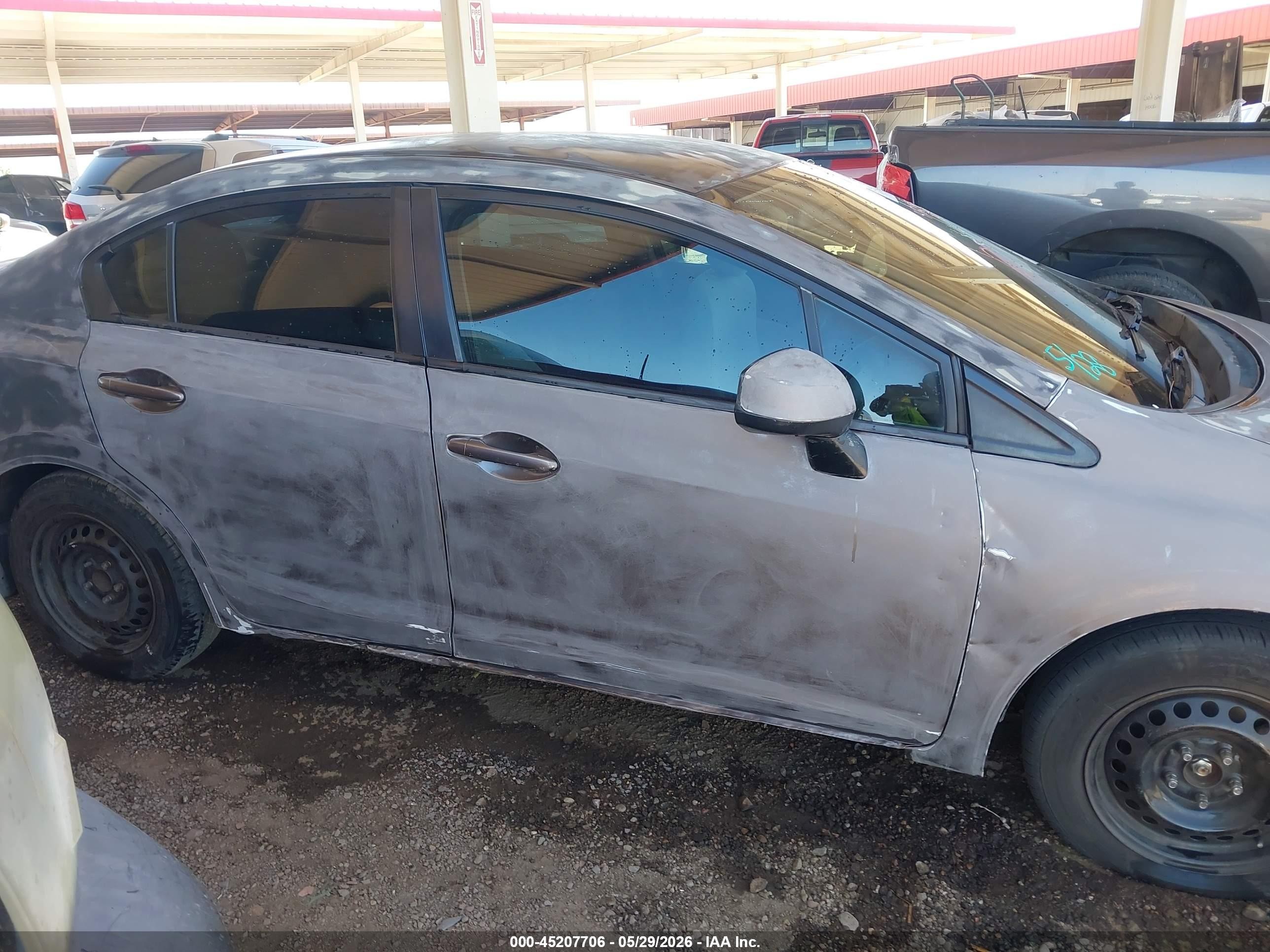 2013 Honda Civic Lx Silver vin: 2HGFB2F53DH556129