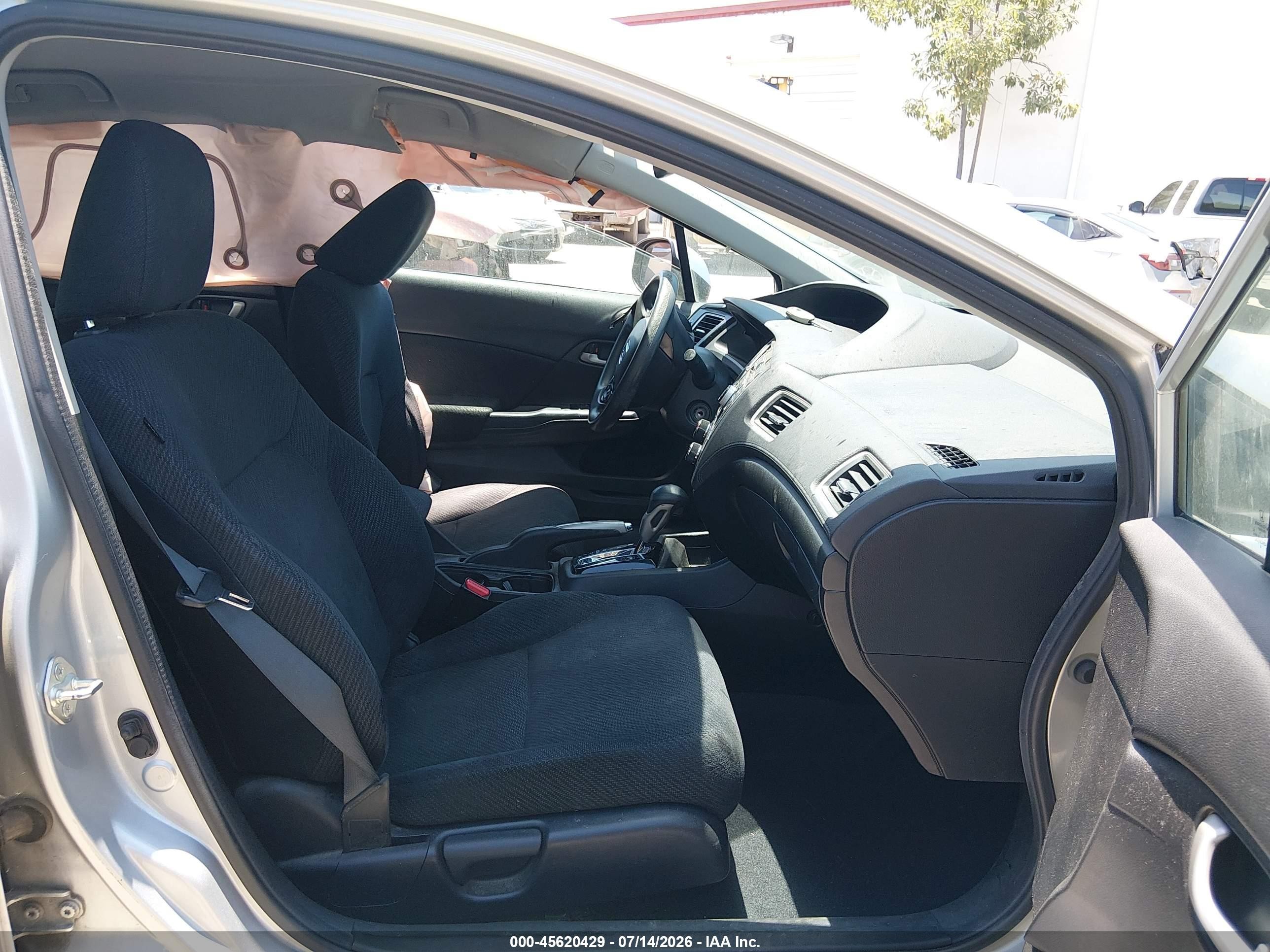 2013 Honda Civic Lx Gray vin: 2HGFB2F53DH560746