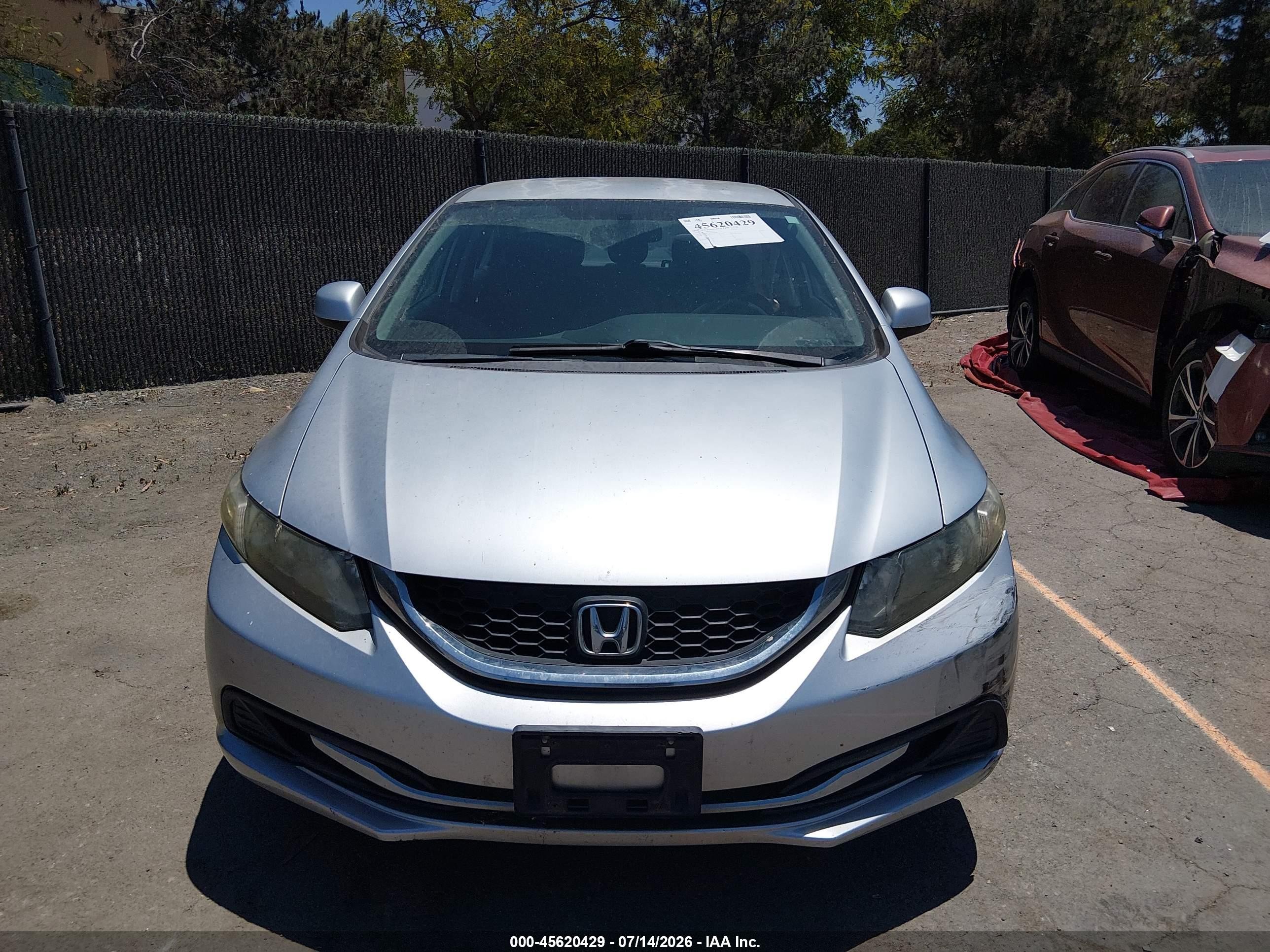 2013 Honda Civic Lx Gray vin: 2HGFB2F53DH560746