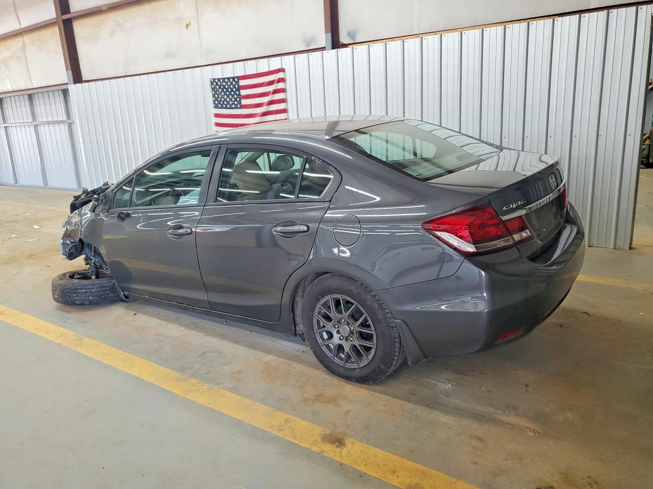 2013 Honda Civic Lx Gray vin: 2HGFB2F53DH564103