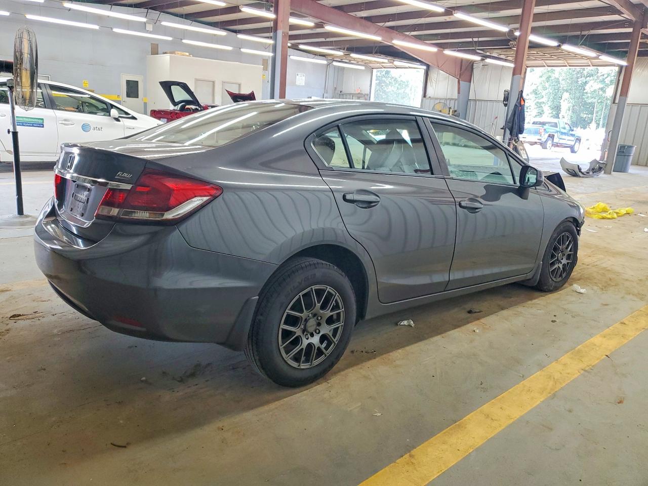 2013 Honda Civic Lx Gray vin: 2HGFB2F53DH564103