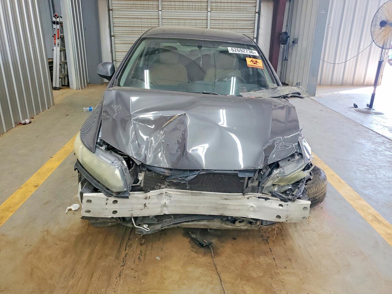 2013 Honda Civic Lx Gray vin: 2HGFB2F53DH564103