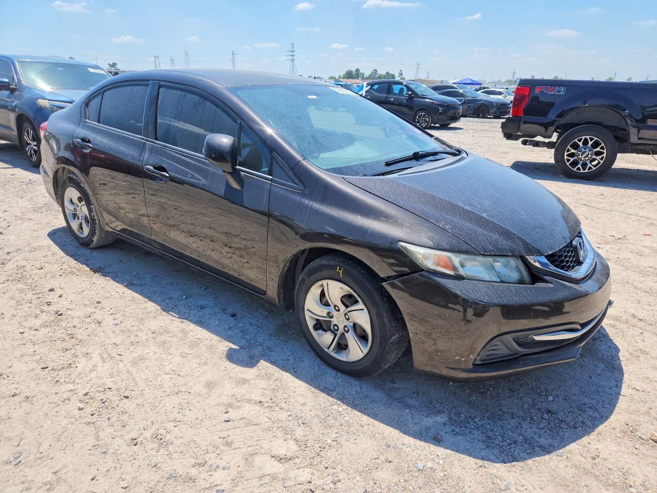 2013 Honda Civic Lx Brown vin: 2HGFB2F53DH567700