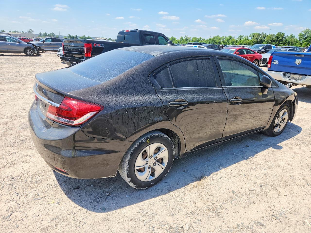 2013 Honda Civic Lx Brown vin: 2HGFB2F53DH567700