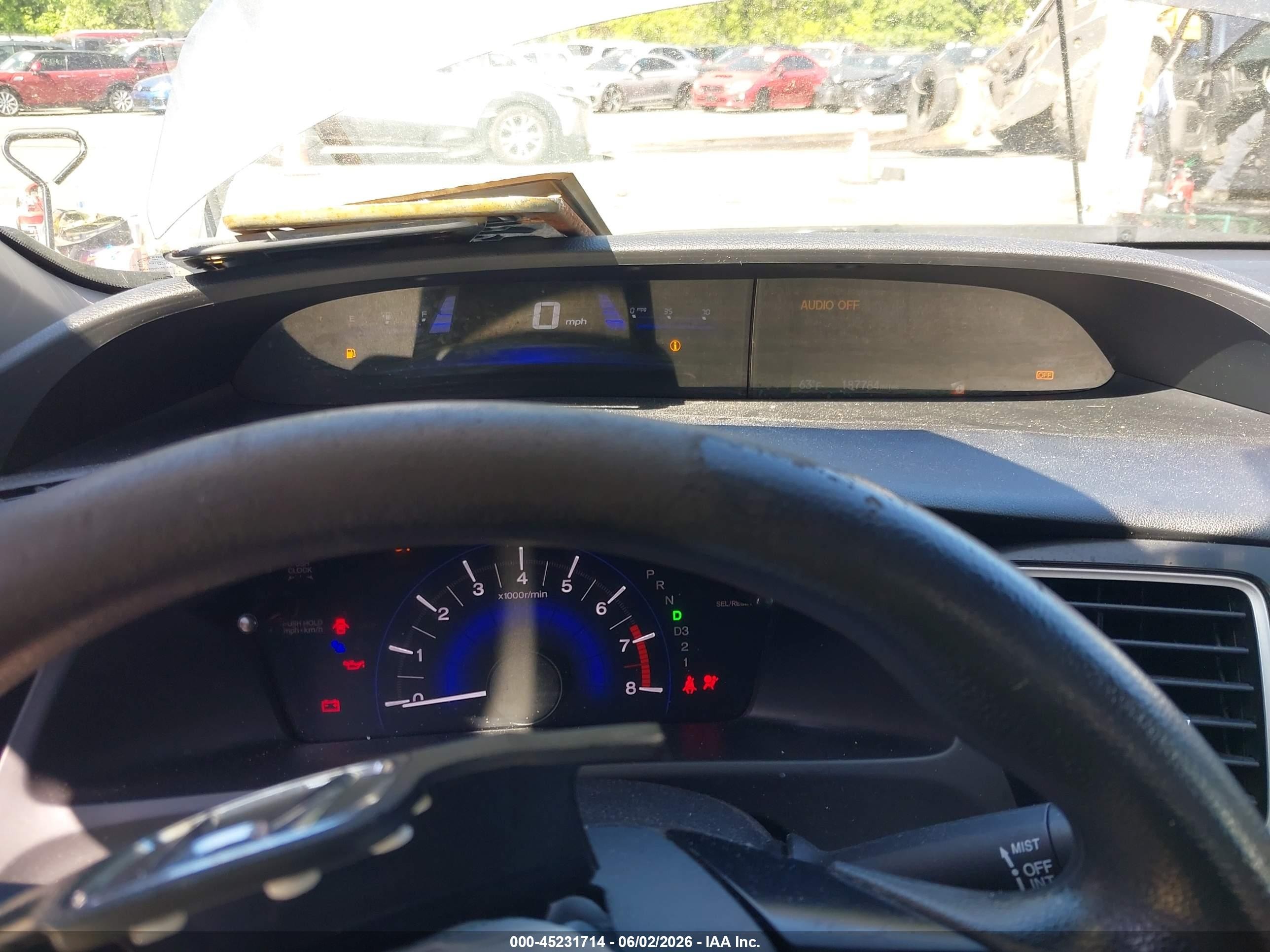 2013 Honda Civic Lx Gray vin: 2HGFB2F53DH569477