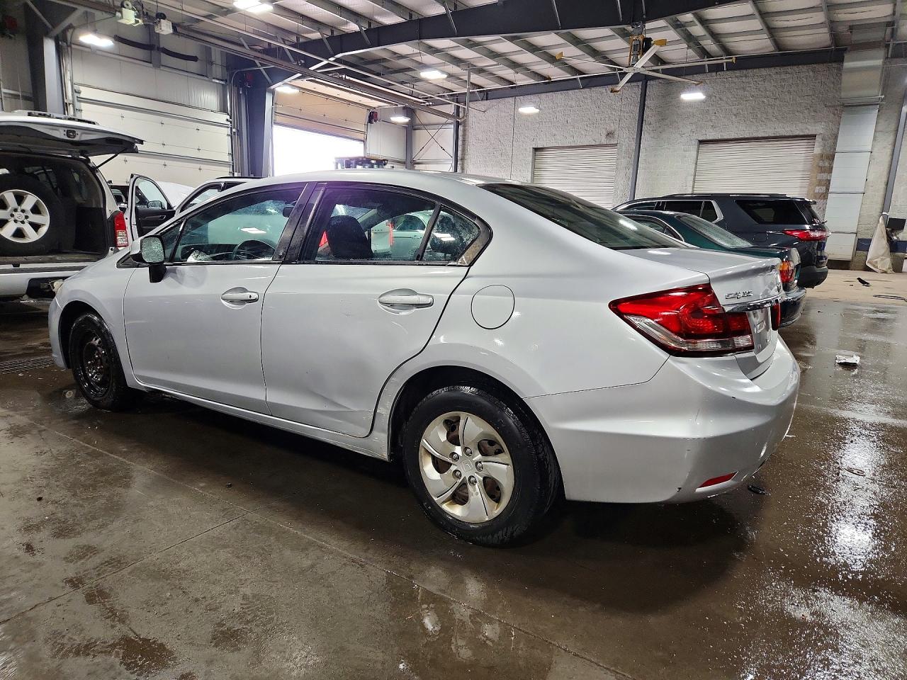 2013 Honda Civic Lx Silver vin: 2HGFB2F53DH571083