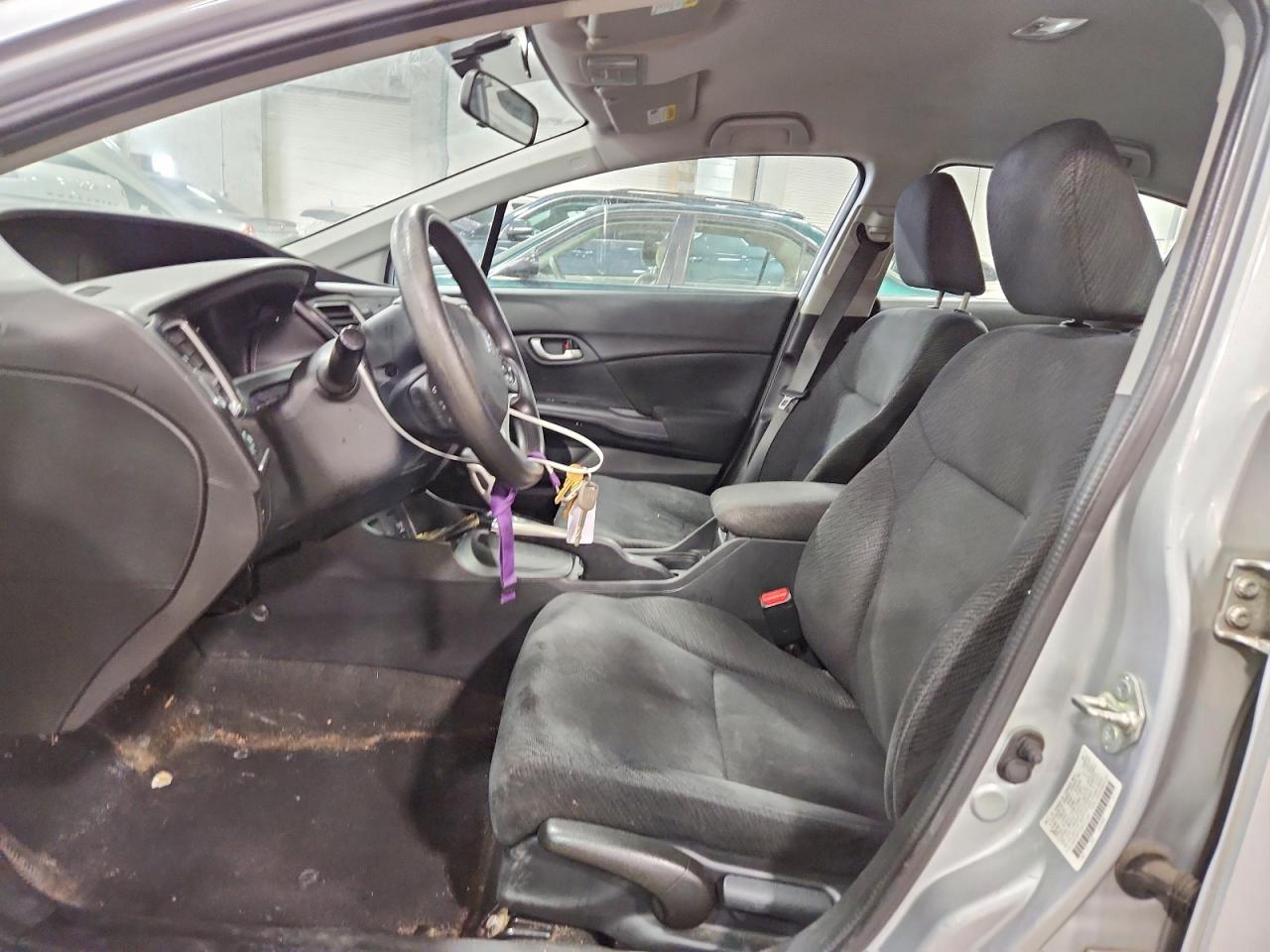 2013 Honda Civic Lx Silver vin: 2HGFB2F53DH571083