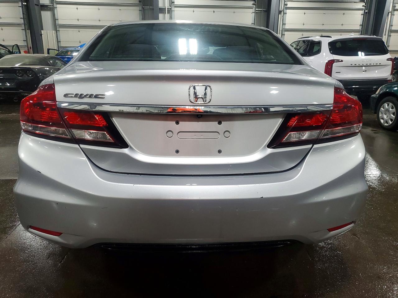 2013 Honda Civic Lx Silver vin: 2HGFB2F53DH571083