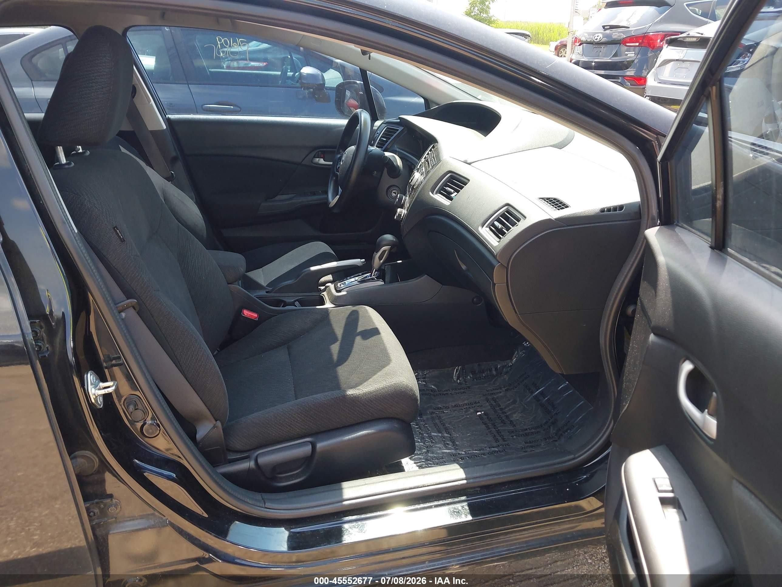 2013 Honda Civic Lx Black vin: 2HGFB2F53DH572511