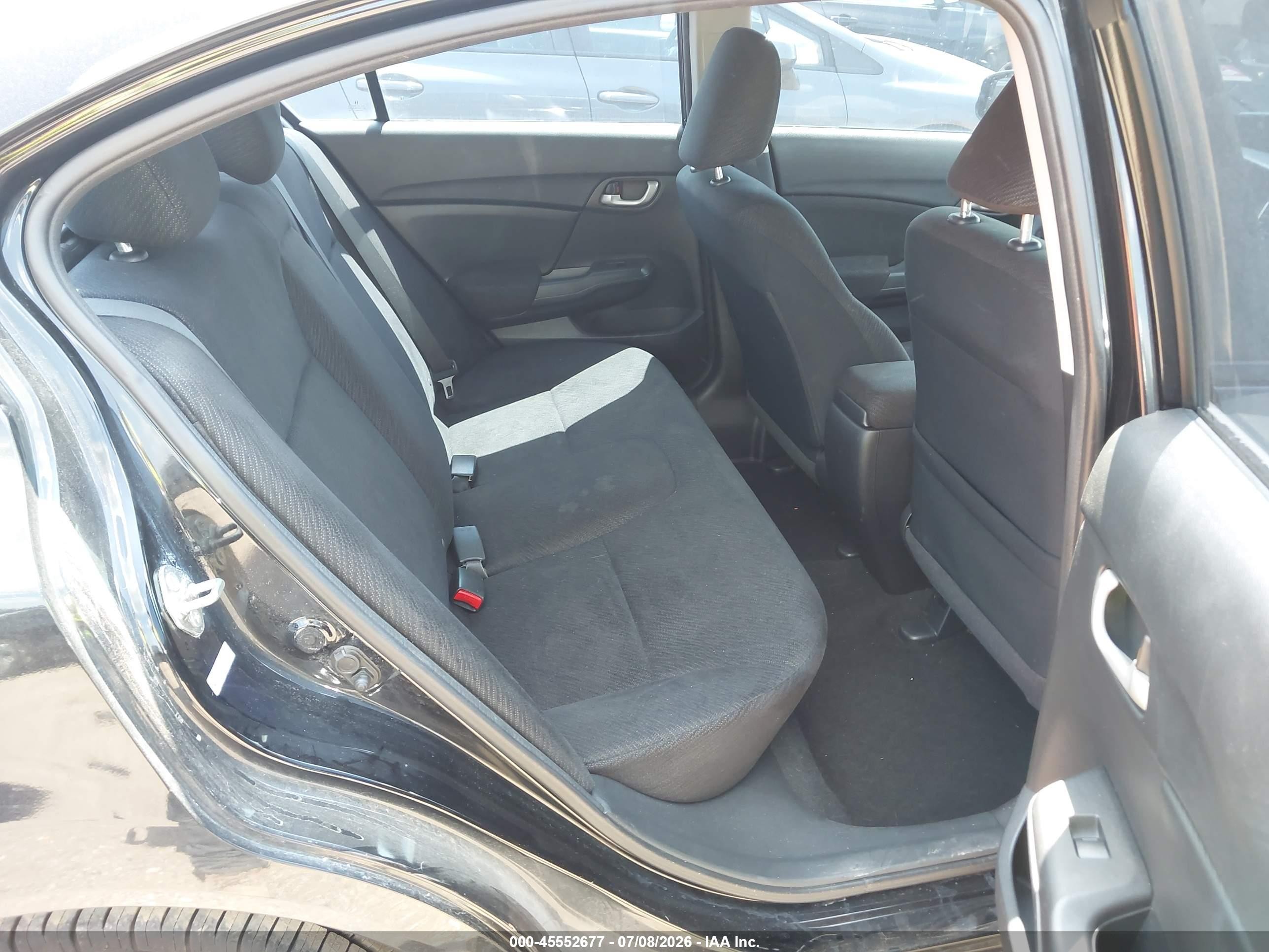2013 Honda Civic Lx Black vin: 2HGFB2F53DH572511