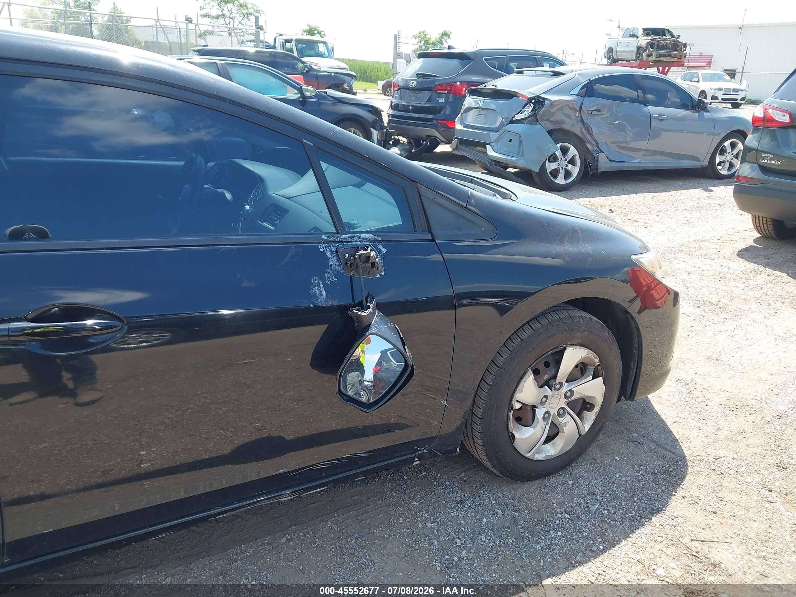2013 Honda Civic Lx Black vin: 2HGFB2F53DH572511