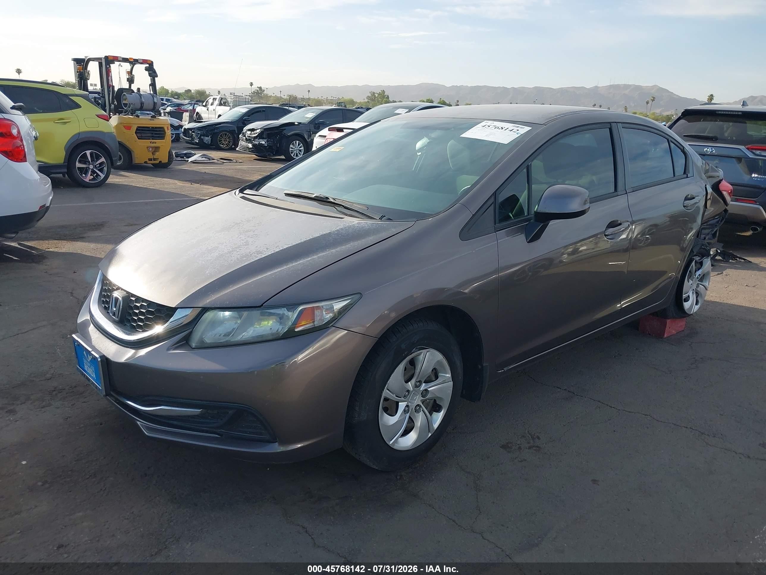 2013 Honda Civic Lx Gray vin: 2HGFB2F53DH573321