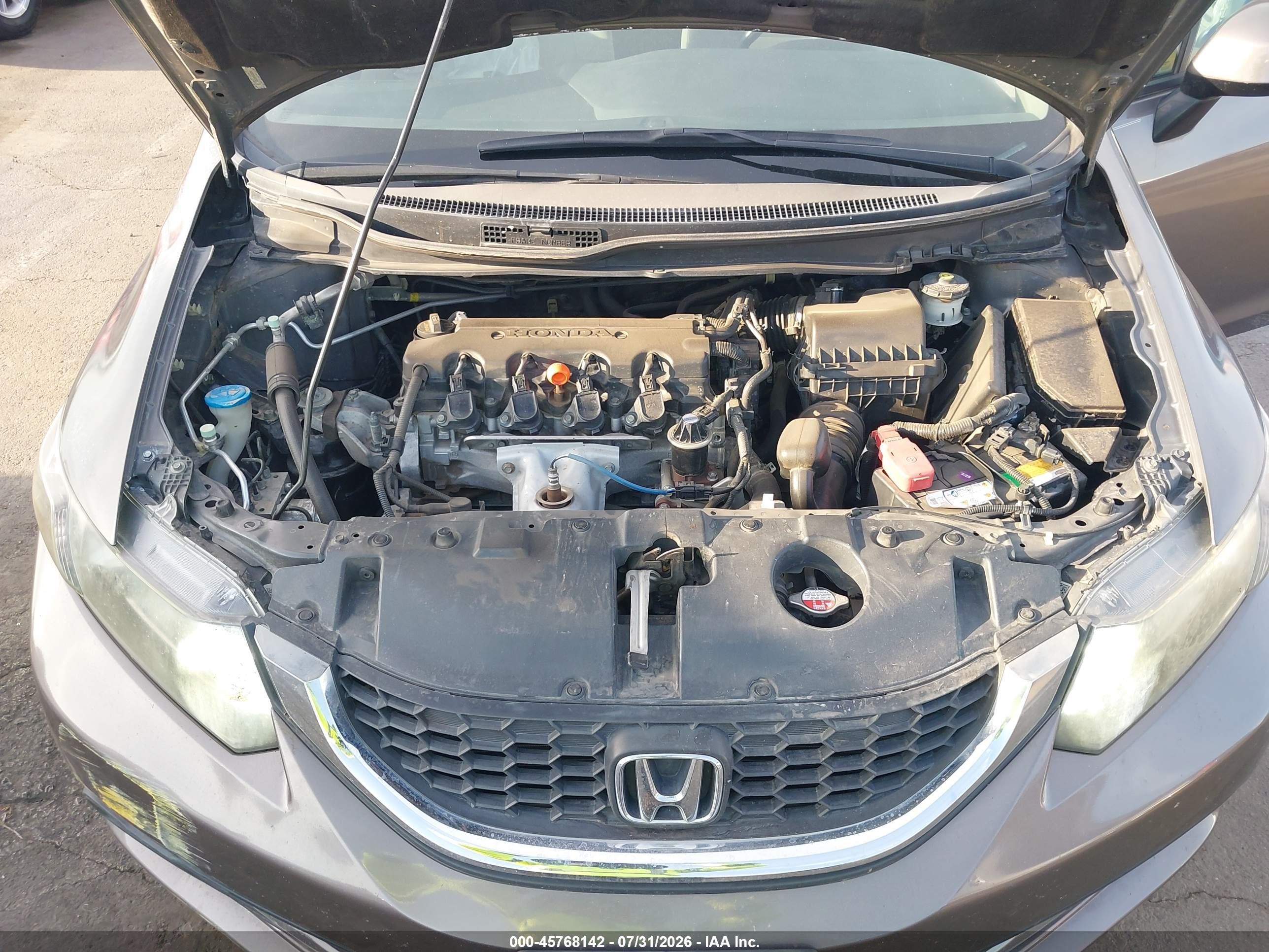 2013 Honda Civic Lx Gray vin: 2HGFB2F53DH573321
