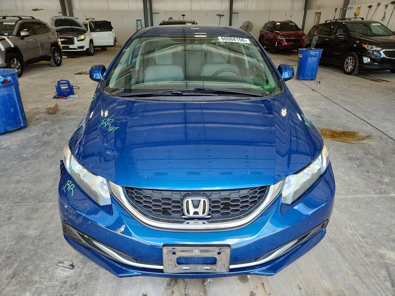 2013 Honda Civic Lx Blue vin: 2HGFB2F53DH577417