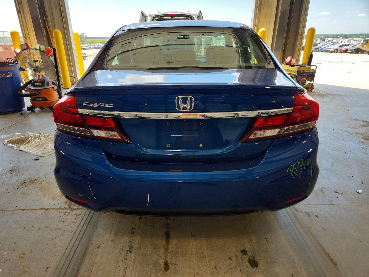 2013 Honda Civic Lx Blue vin: 2HGFB2F53DH577417