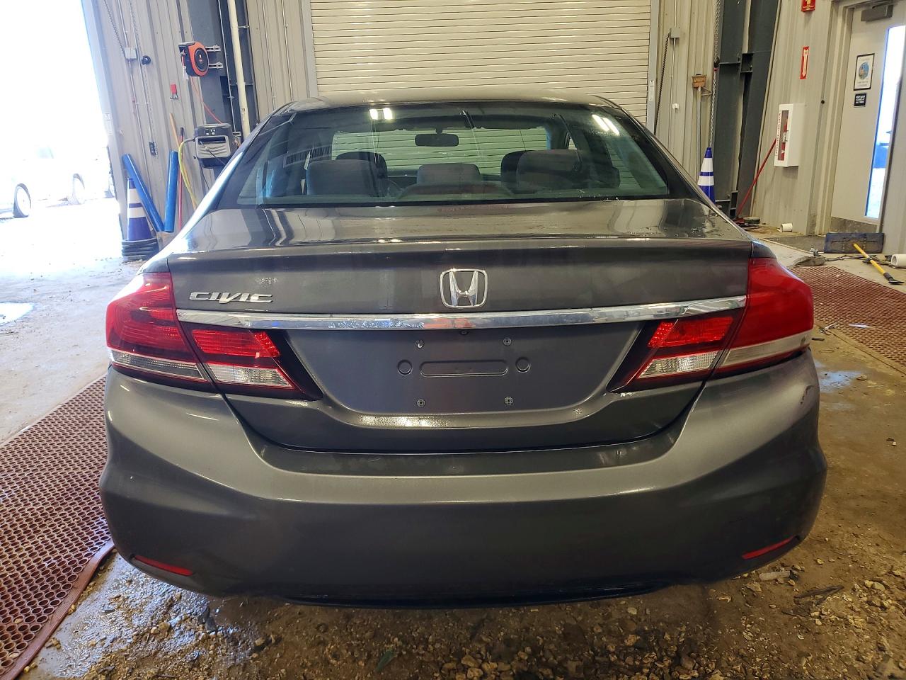 2013 Honda Civic Lx Gray vin: 2HGFB2F53DH584576