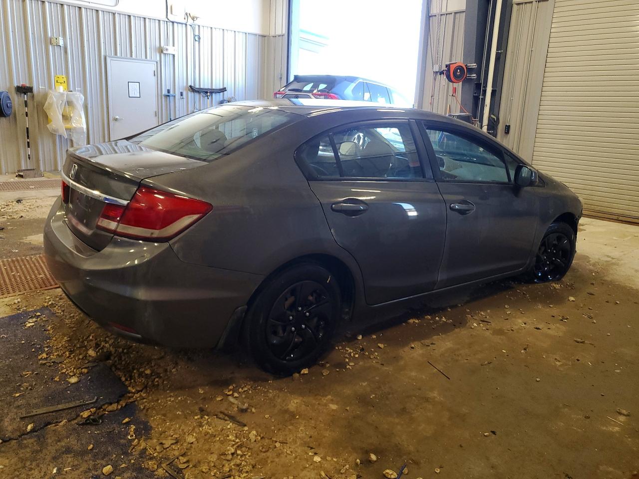 2013 Honda Civic Lx Gray vin: 2HGFB2F53DH584576