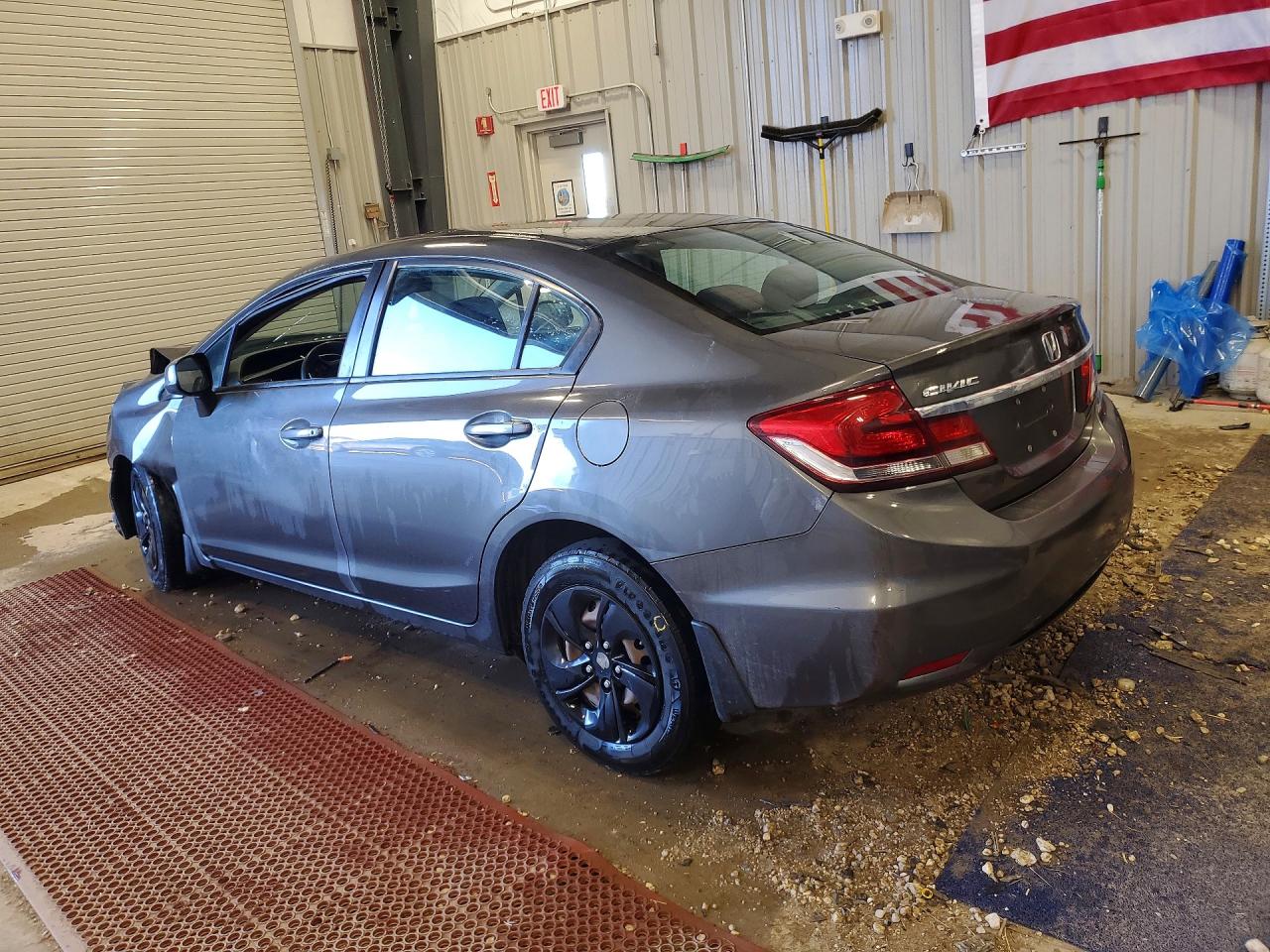2013 Honda Civic Lx Gray vin: 2HGFB2F53DH584576