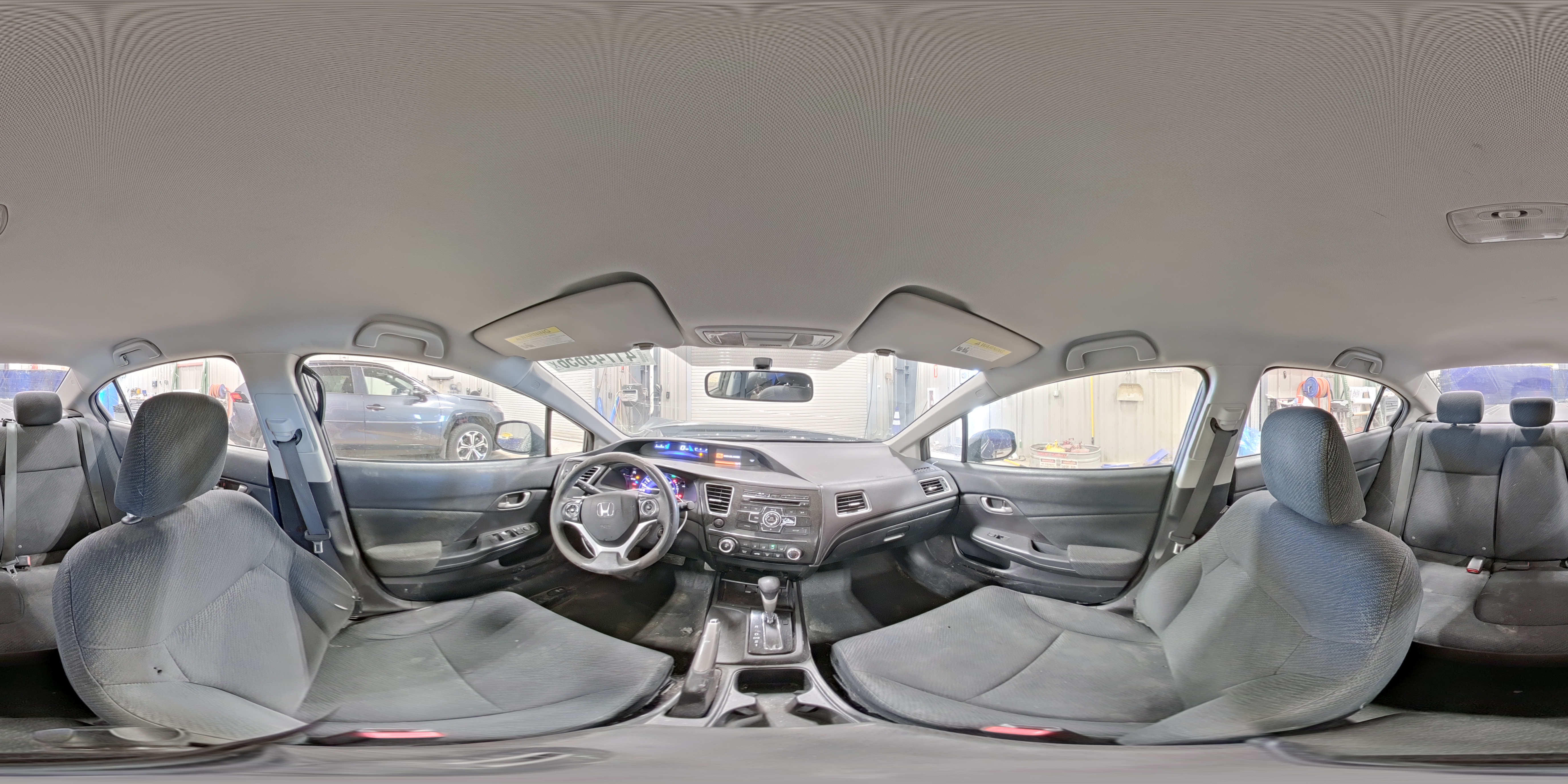 2013 Honda Civic Lx Gray vin: 2HGFB2F53DH584576