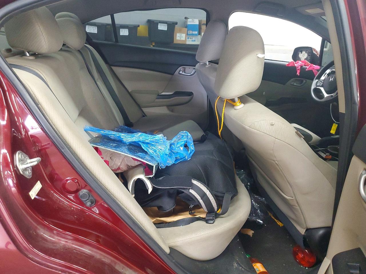 2013 Hond Civic Lx Burgundy vin: 2HGFB2F53DH588112