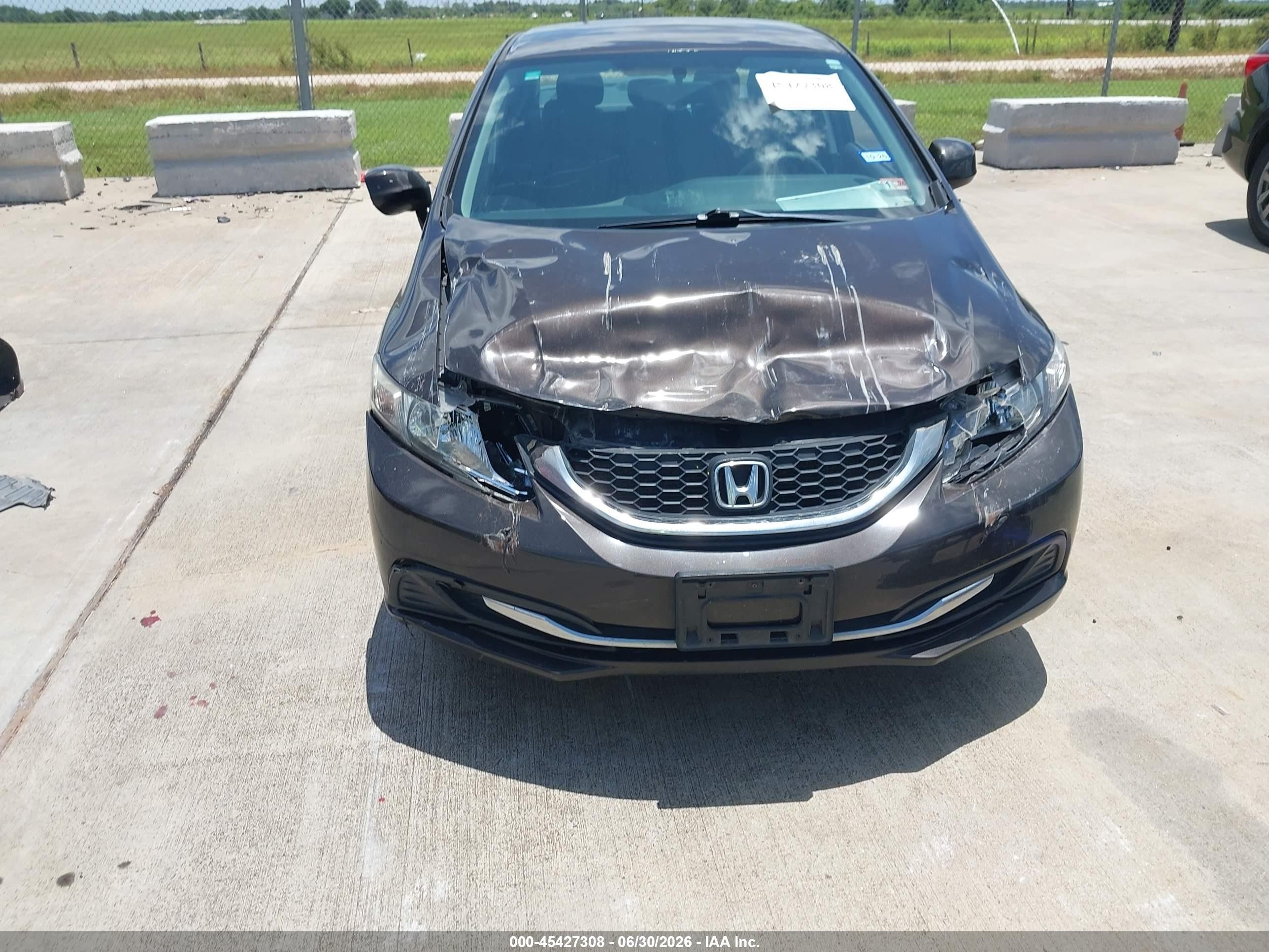 2013 Honda Civic Lx Фиолетовый vin: 2HGFB2F53DH589079