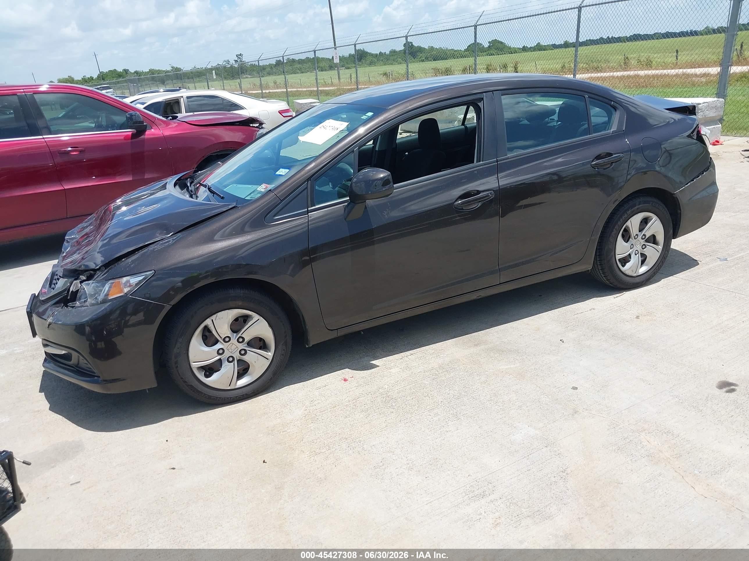 2013 Honda Civic Lx Фиолетовый vin: 2HGFB2F53DH589079